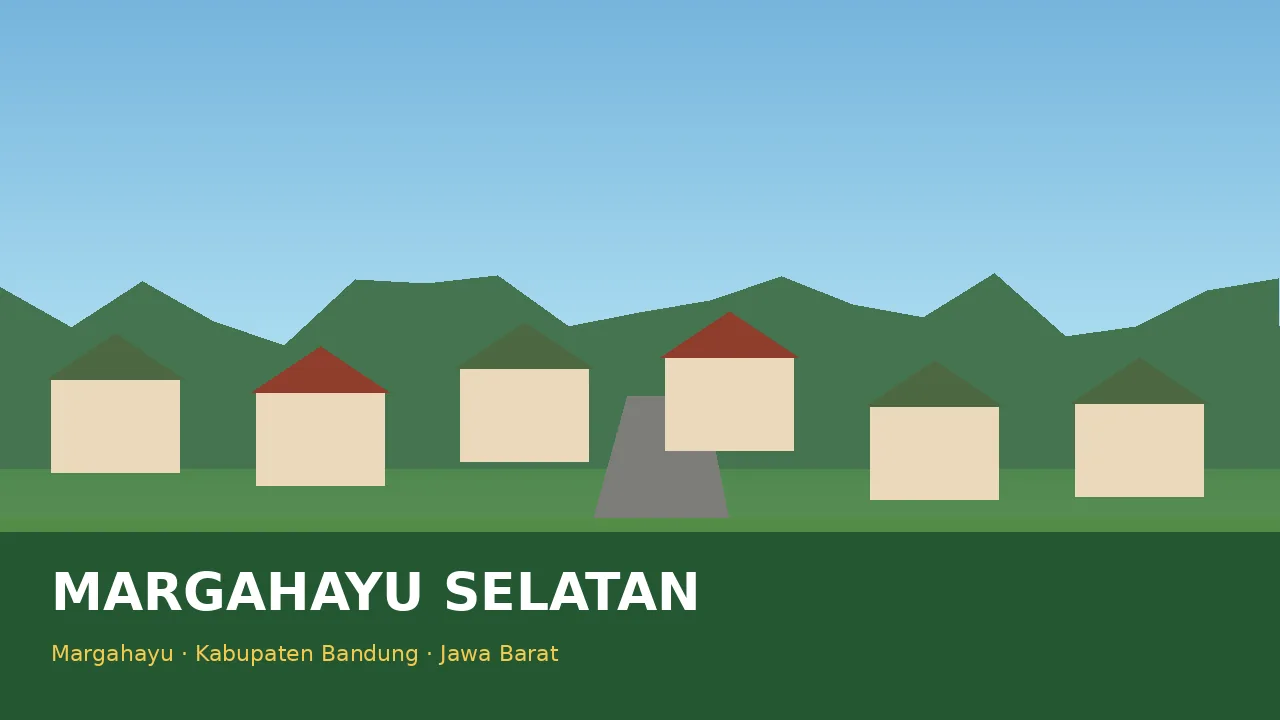 Ilustrasi lingkungan Desa Margahayu Selatan